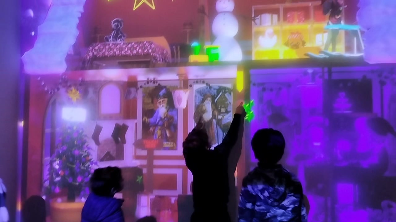 Babbo Natale Interattivo proiezione mapping — Sublime Tecnologico