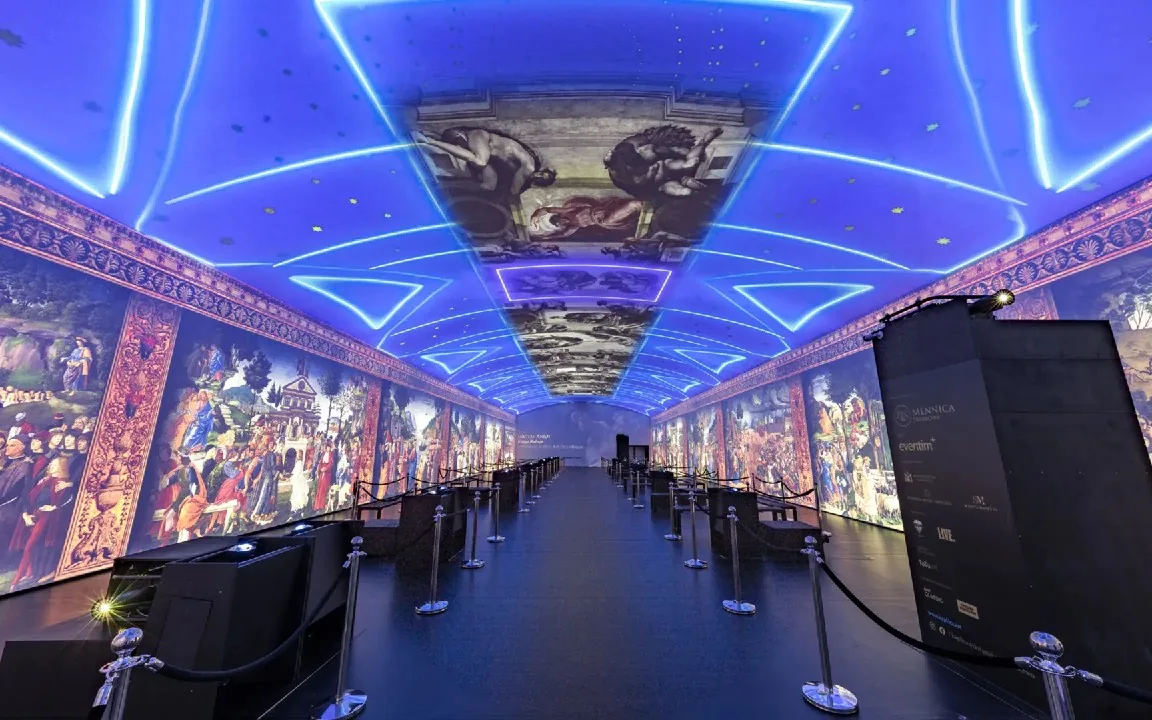 Cappella Sistina — innovativa mostra immersiva con projection mapping e ledwall, Polonia — Sublime Tecnologico