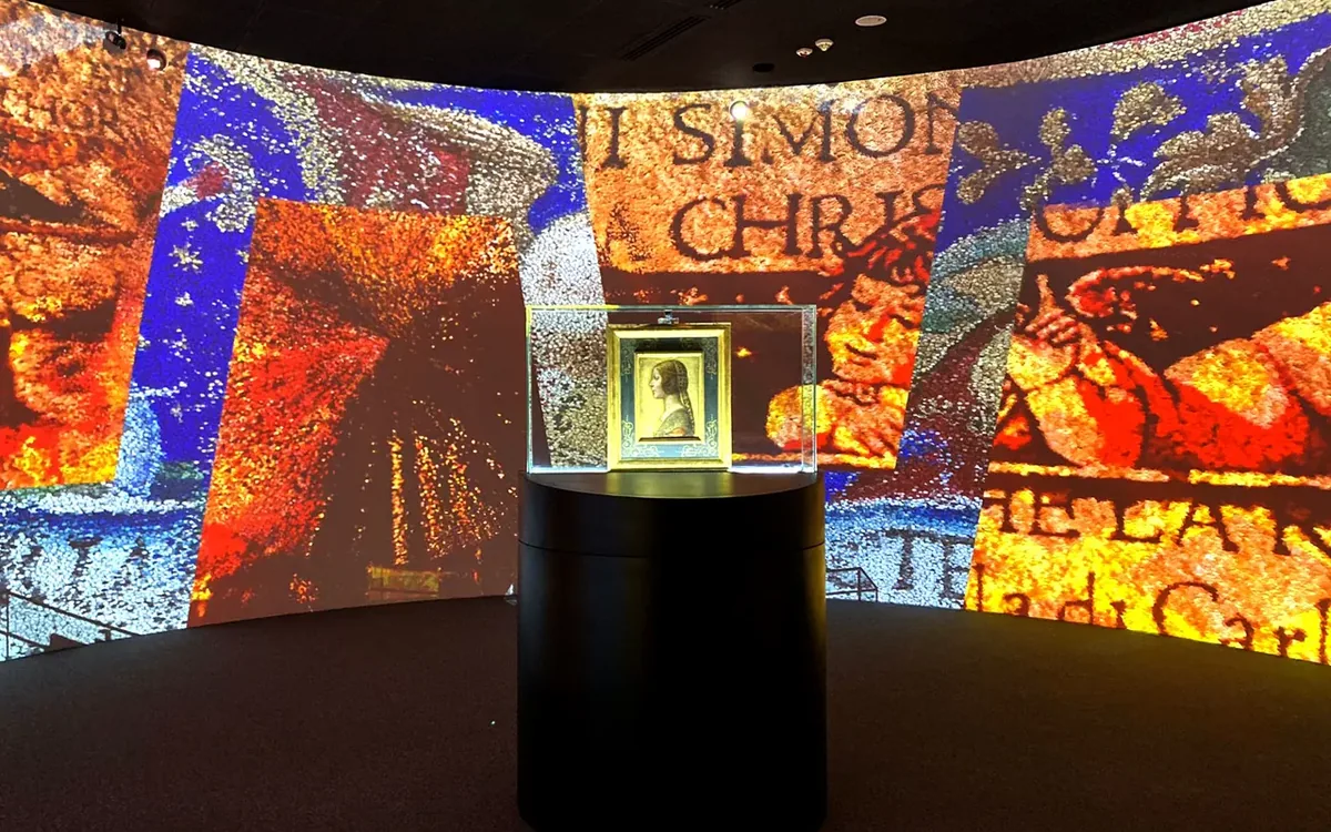 Leonardo da Vinci La Bella Principessa — innovativa mostra immersiva con CGI e ledwall, Astana Kazakistan — Sublime Tecnologico