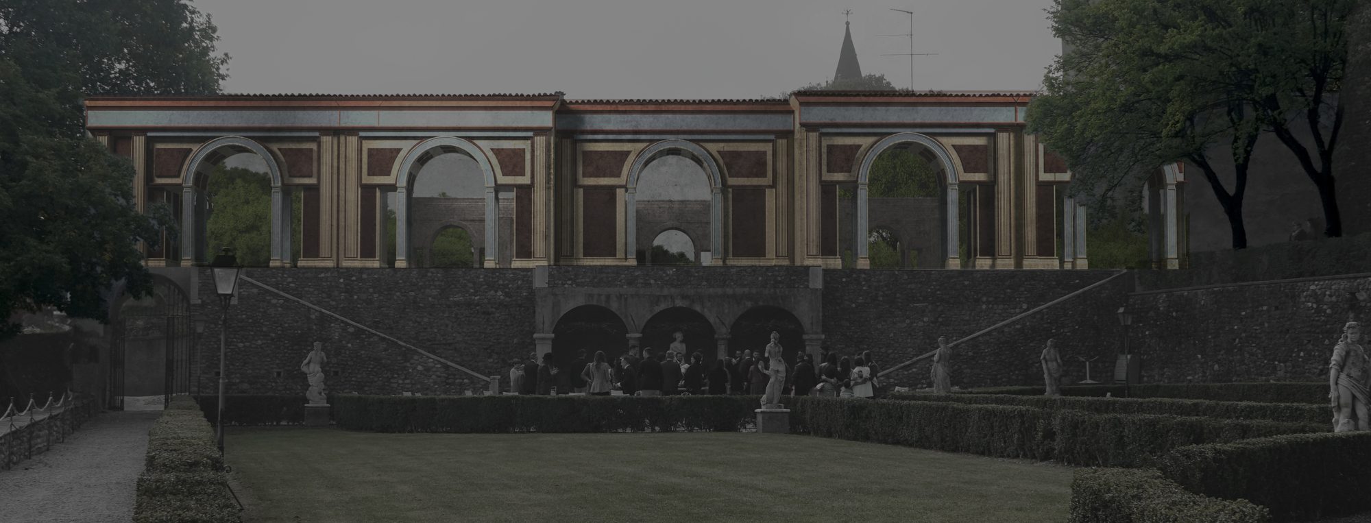 Video mapping Volta Mantovana architettura — Sublime Tecnologico