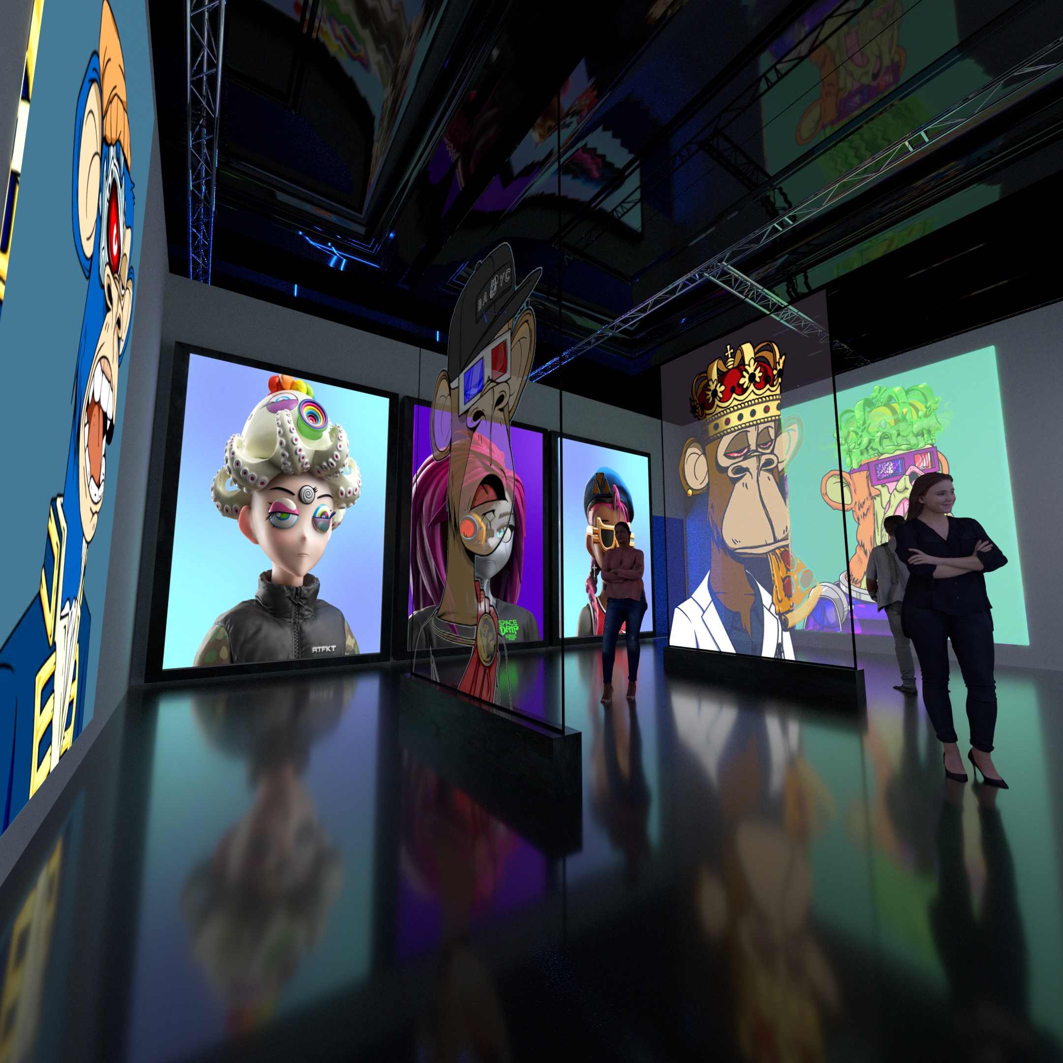 Render spazio immersivo Sublime Tecnologico