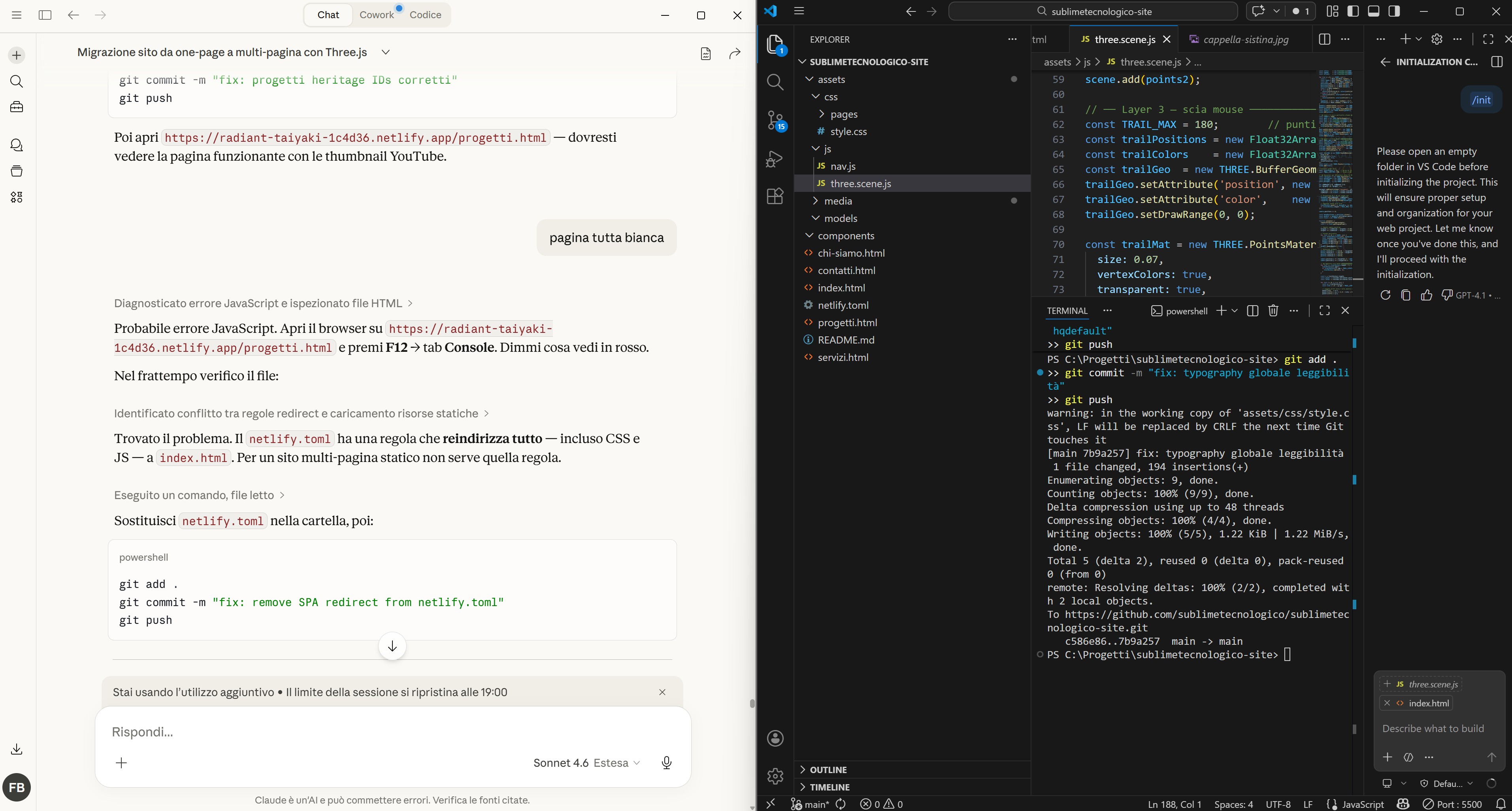 AI generativa concept Sublime Tecnologico