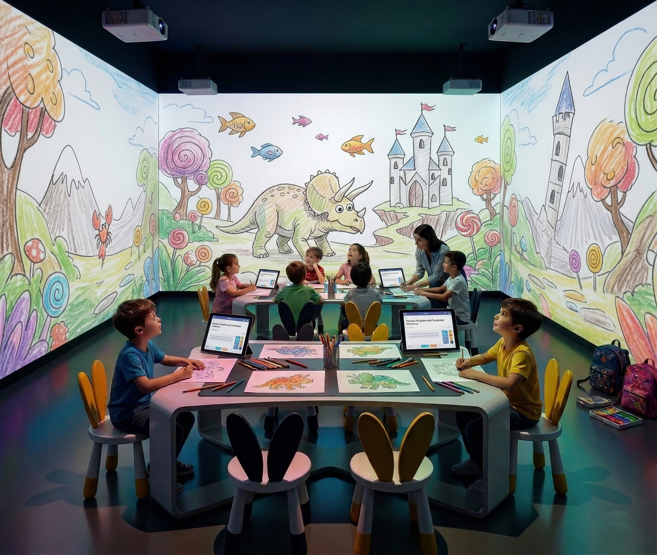 Workshop immersivo laboratorio creativo bambini AI Sublime Tecnologico